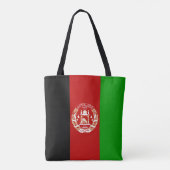 Patriottische vlag van Afghanistan Tote Bag (Achterkant)
