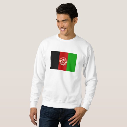 Patriottische vlag van Afghanistan Trui (Voorkant volledig)