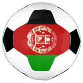 Patriottische vlag van Afghanistan Voetbal (Gedraaid)