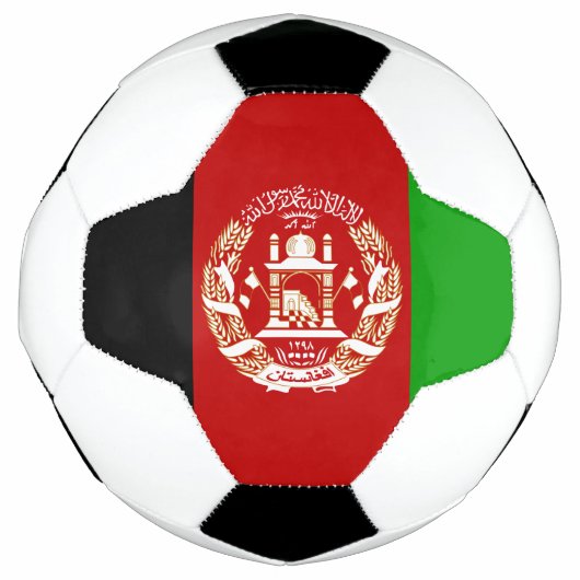 Patriottische vlag van Afghanistan Voetbal (Voorkant)