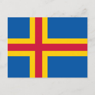 Patriottische vlag van Åland Briefkaart