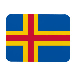 Patriottische vlag van Åland-eilanden Magneet