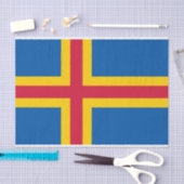 Patriottische vlag van Åland-eilanden Tissuepapier (Craft)