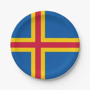 Patriottische vlag van Åland Papieren Bordje