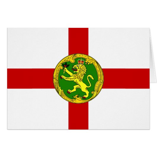 Patriottische vlag van Alderney (Voorkant Horizontaal)