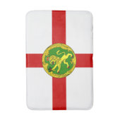 Patriottische vlag van Alderney Badmat (Voorkant Verticaal)
