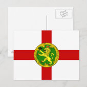 Patriottische vlag van Alderney Briefkaart (Voorkant / Achterkant)