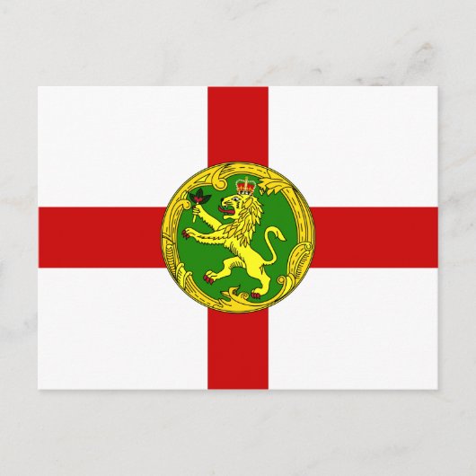 Patriottische vlag van Alderney Briefkaart (Voorkant)