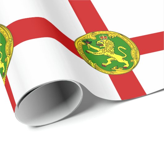 Patriottische vlag van Alderney Cadeaupapier (Rol Hoek)