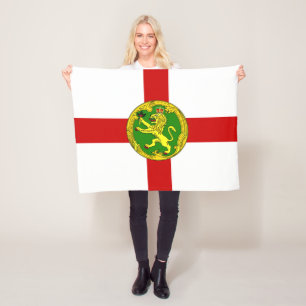 Patriottische vlag van Alderney Fleece Deken