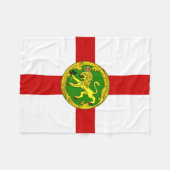 Patriottische vlag van Alderney Fleece Deken (Voorkant (Horizontaal))