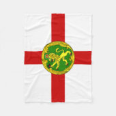 Patriottische vlag van Alderney Fleece Deken (Voorkant)