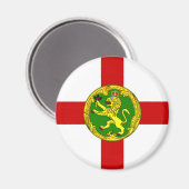 Patriottische vlag van Alderney Magneet (Voorkant / Achterkant)