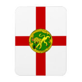 Patriottische vlag van Alderney Magneet (Verticaal)
