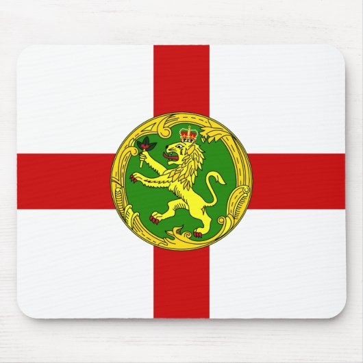 Patriottische vlag van Alderney Muismat (Voorkant)