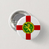 Patriottische vlag van Alderney Ronde Button 3,2 Cm (Voorkant /achterkant)