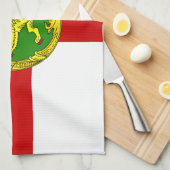 Patriottische vlag van Alderney Theedoek (Quarter Fold)