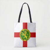 Patriottische vlag van Alderney Tote Bag (Voorkant)