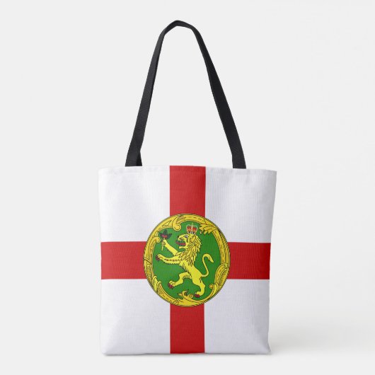 Patriottische vlag van Alderney Tote Bag (Achterkant)