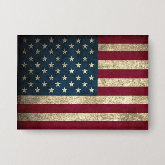 Patriottische vlag van Amerika Button (Voorkant)