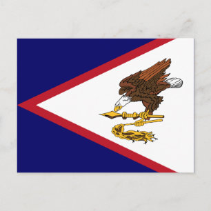 Patriottische vlag van Amerikaans-Samoa Briefkaart