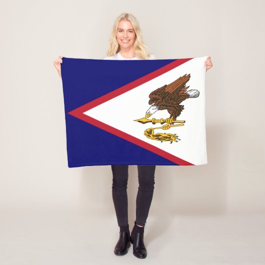 Patriottische vlag van Amerikaans Samoa Fleece Deken (In situ)