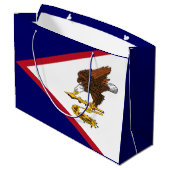 Patriottische vlag van Amerikaans-Samoa Groot Cadeauzakje (Achterkant Gekanteld)