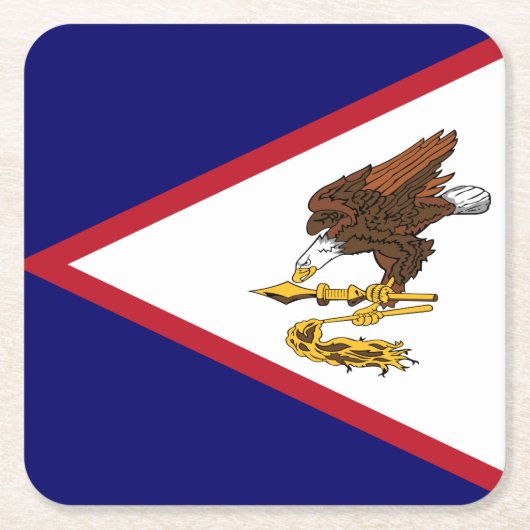 Patriottische vlag van Amerikaans Samoa Kartonnen Onderzetters (Voorkant)