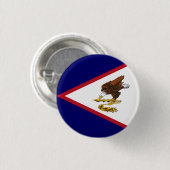 Patriottische vlag van Amerikaans Samoa Ronde Button 3,2 Cm (Voorkant /achterkant)