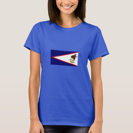 Patriottische vlag van Amerikaans-Samoa T-shirt (Voorkant)