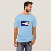 Patriottische vlag van Amerikaans Samoa T-shirt (Voorkant volledig)