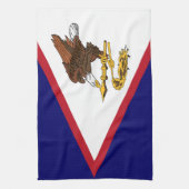 Patriottische vlag van Amerikaans Samoa Theedoek (Verticaal)