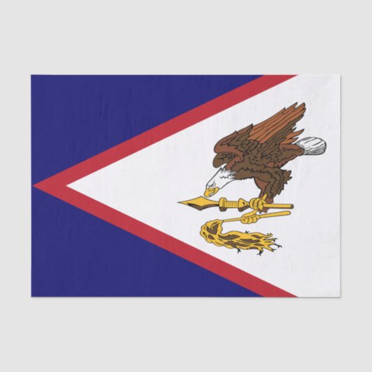 Patriottische vlag van Amerikaans Samoa Tissuepapier (Voorkant)
