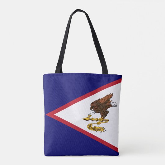 Patriottische vlag van Amerikaans-Samoa Tote Bag (Achterkant)
