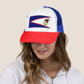Patriottische vlag van Amerikaans-Samoa Trucker Pet (In situ)