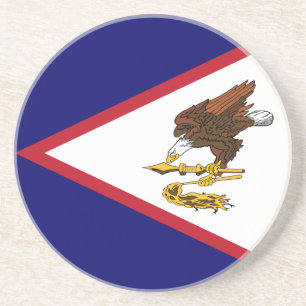 Patriottische vlag van Amerikaans-Samoa Zandsteen Onderzetter