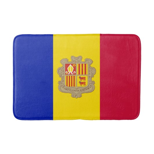 Patriottische vlag van Andorra Badmat (Voorkant)