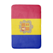 Patriottische vlag van Andorra Badmat (Voorkant Verticaal)