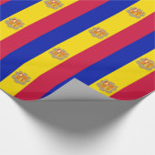 Patriottische vlag van Andorra Cadeaupapier (Hoek)