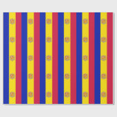 Patriottische vlag van Andorra Cadeaupapier (Vlak)