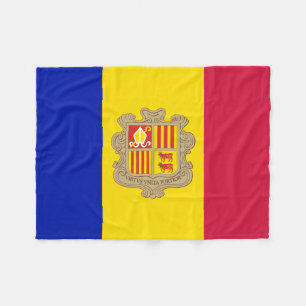Patriottische vlag van Andorra Fleece Deken