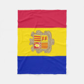 Patriottische vlag van Andorra Fleece Deken (Voorkant)