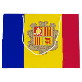 Patriottische vlag van Andorra Groot Cadeauzakje (Voorkant)