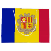Patriottische vlag van Andorra Groot Cadeauzakje (Achterkant)
