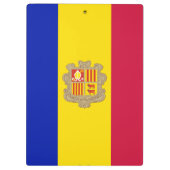 Patriottische vlag van Andorra Klembord (Achterkant)