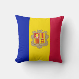 Patriottische vlag van Andorra Kussen