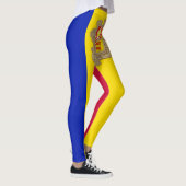 Patriottische vlag van Andorra Leggings (Rechts)