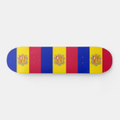Patriottische vlag van Andorra Persoonlijk Skateboard (Horizontaal)