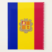 Patriottische vlag van Andorra Planner (Achterkant)