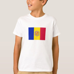 Patriottische vlag van Andorra T-shirt